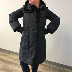 Moncler long down filled coat